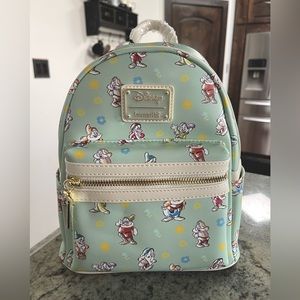NWT Loungefly Seven Dwarfs AOP